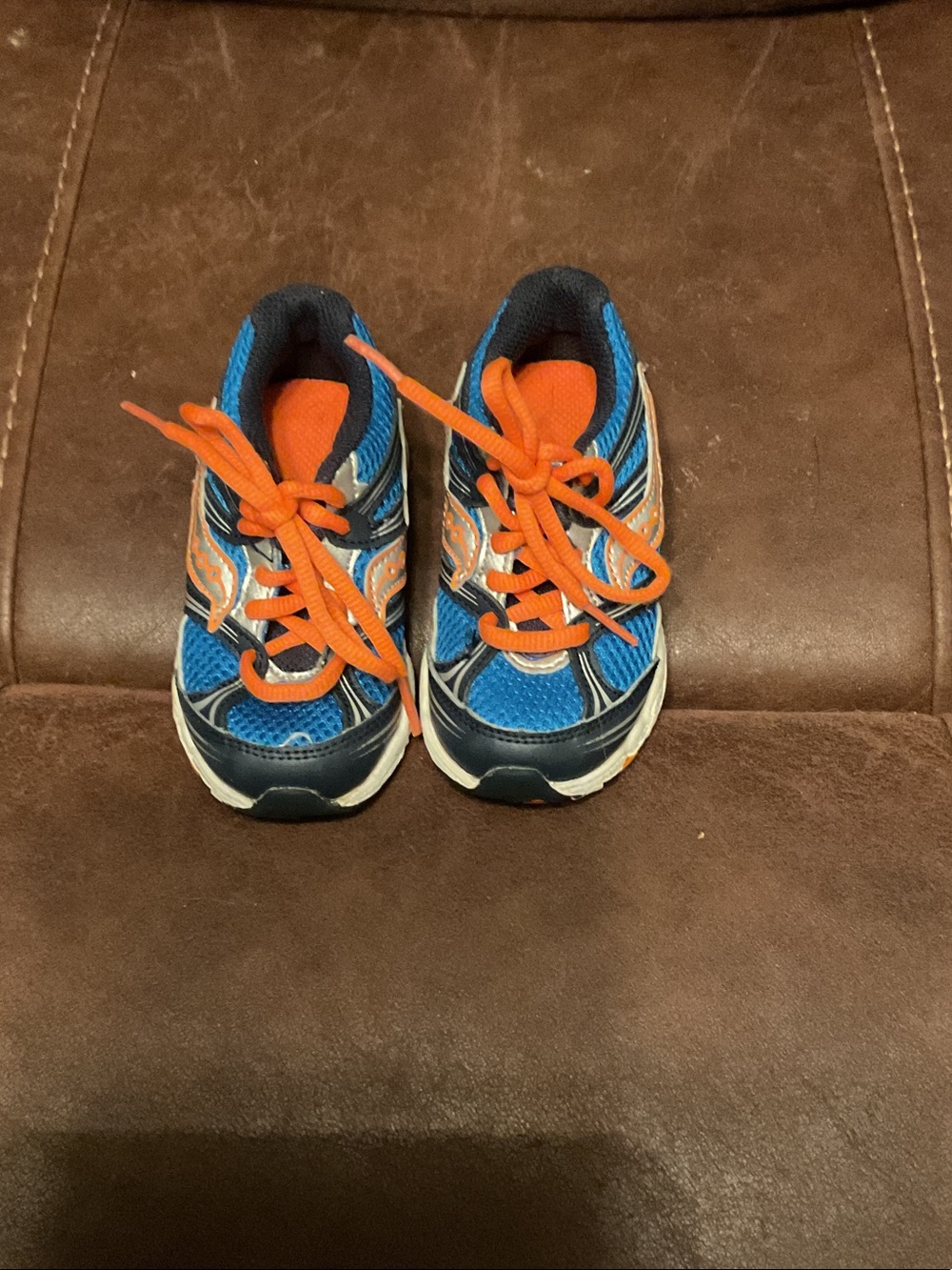 Saucony Blue and Orange baby catalyst Running Sneakers size 6XWtoddler